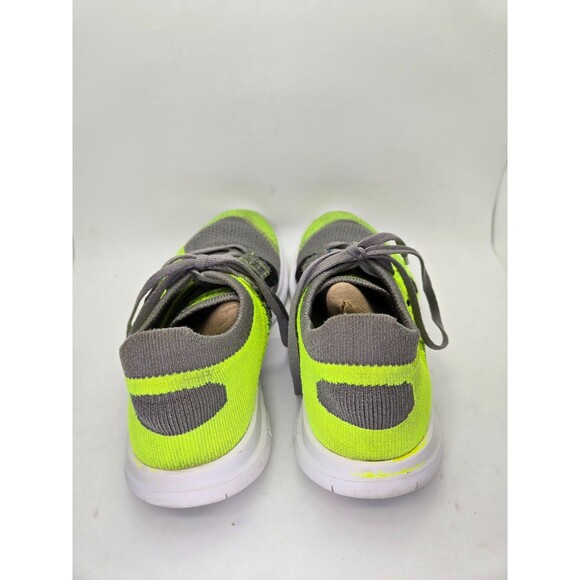 Nike Free 4.0 Flyknit Shoes Women's 7 Green Running Athletic Barefoot Sneakers - Picture 5 of 8